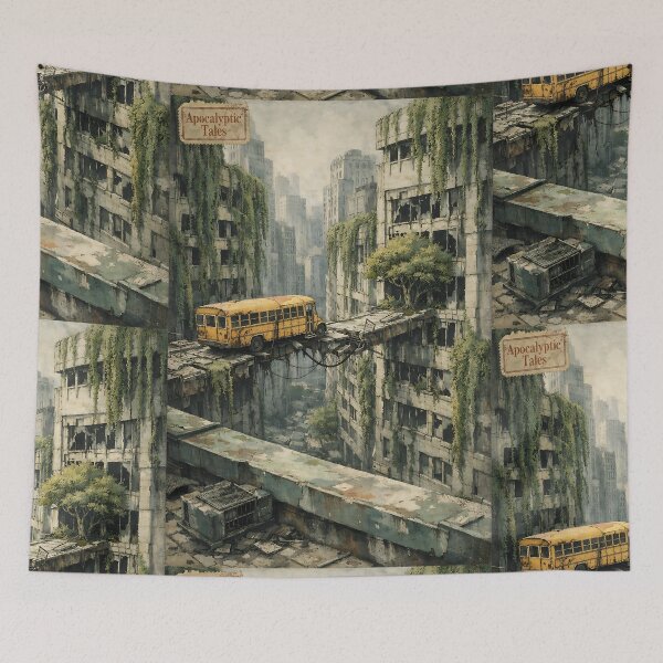 Item preview, The Overgrown High-Rise - Apocalyptic World designed and sold by bapupa.