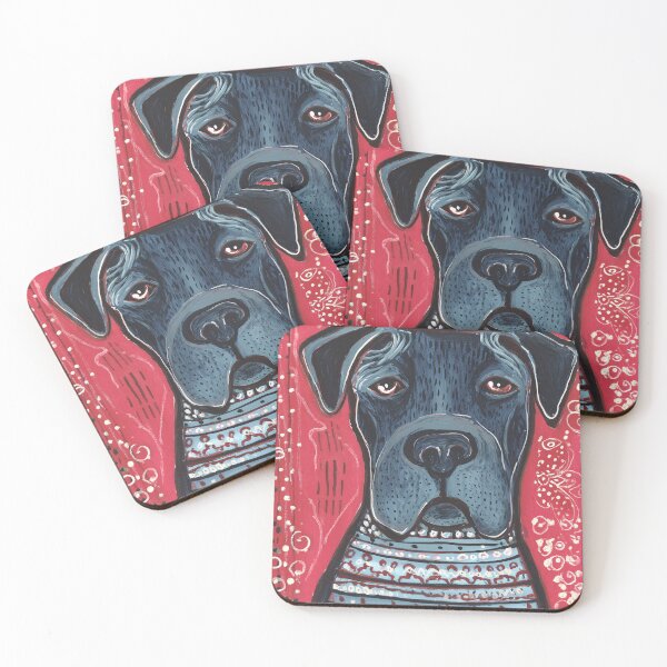 Item preview, Colorful Cane Corso Portrait designed and sold by lautir.