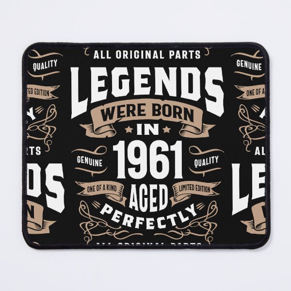 Item preview, Legends Were Born in 1961 Aged Perfectly | 65th Birthday Vintage designed and sold by cidolopez.