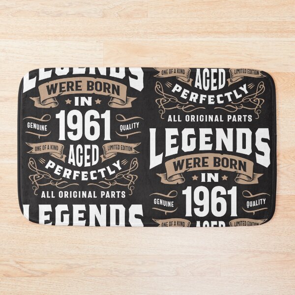 Item preview, Legends Were Born in 1961 Aged Perfectly | 65th Birthday Vintage designed and sold by cidolopez.