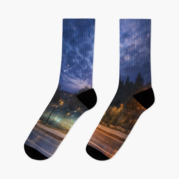 Item preview, Moonlit Night Park – Fantasy City Landscape Photography Print, Dreamy Night Aesthetic designed and sold by Dlilium.