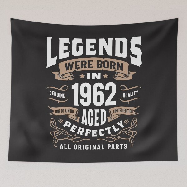Item preview, Legends Were Born in 1962 Aged Perfectly | 64th Birthday Vintage designed and sold by cidolopez.