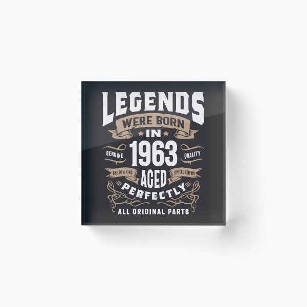 Item preview, Legends Were Born in 1963 Aged Perfectly | 63rd Birthday Vintage designed and sold by cidolopez.