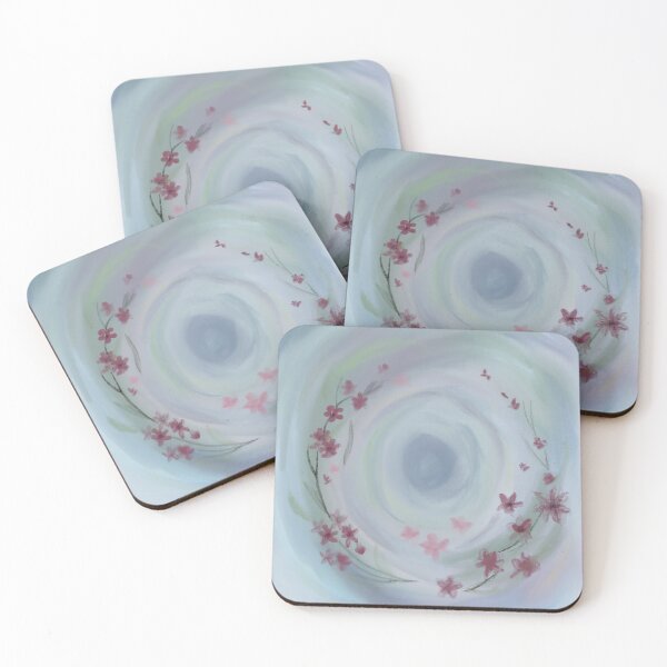 Item preview, Water colour piece with pink flowers  designed and sold by elizabeth web ✿.