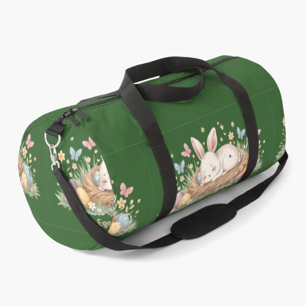Item preview, Egg-cited for Easter , cute Bunny sleeping on a nest of easter eggs designed and sold by FireOrchid.
