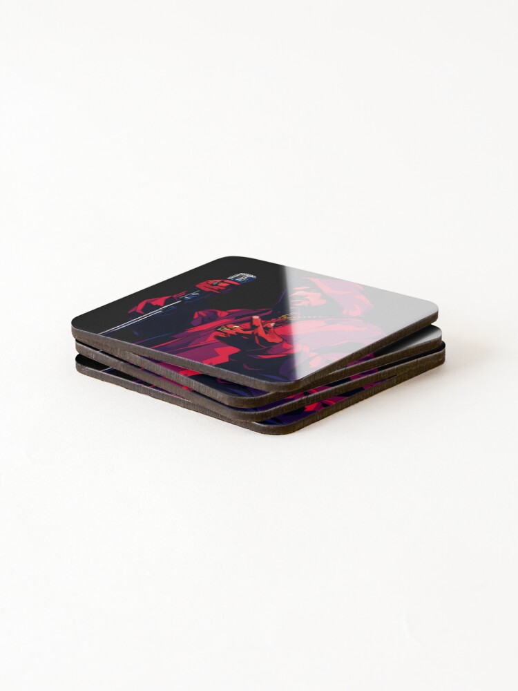 Thumbnail 4 of 5, Coasters (Set of 4), Rakim Rapper designed and sold by macgortffqa.
