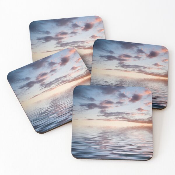 Item preview, Calm Water Reflecting Colorful Sunset Sky designed and sold by katifinell.