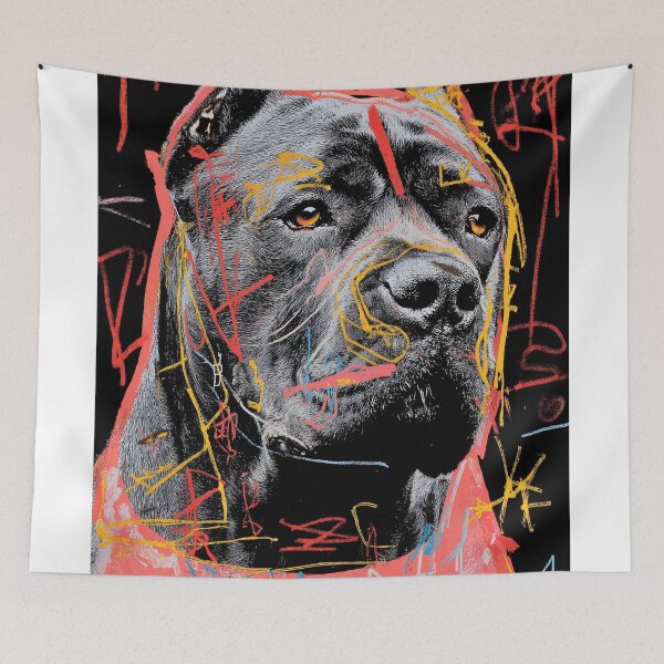 Item preview, Colorful Abstract Cane Corso Portrait designed and sold by lautir.
