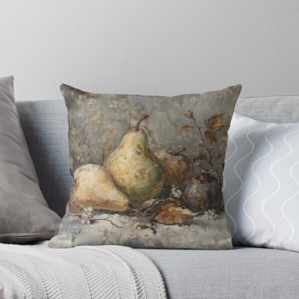 Item preview, Vintage Pears and Pomegranate Still Life Painting designed and sold by Sergey Sedunov.