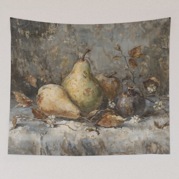 Item preview, Vintage Pears and Pomegranate Still Life Painting designed and sold by Sergey Sedunov.