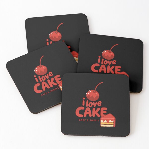 Item preview,  Cute Modern Cake With Cherry And Slice designed and sold by FUKUSUKIECART.