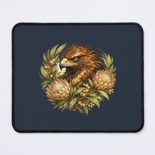 Item preview, Wedgetail Eagle Protea Patch – Wedge Tailed Eagle Australian Wildlife designed and sold by PunchDrop.