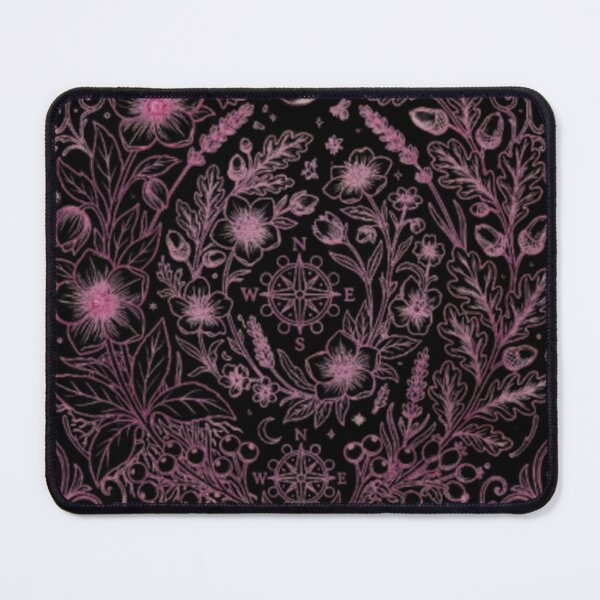 Item preview, Celestial Botanical Pattern | Witchy Floral Compass Mystic Garden Art designed and sold by GRYFFWEAR.