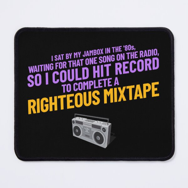 Item preview, '80s Jambox, Righteous Mixtape Life -- retro nostalgia designed and sold by The Sporty Nerd.