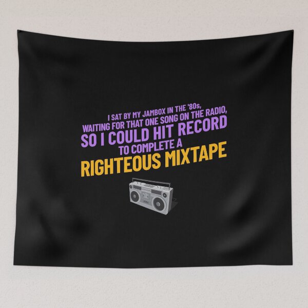 Item preview, '80s Jambox, Righteous Mixtape Life -- retro nostalgia designed and sold by The Sporty Nerd.