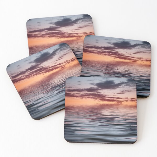 Item preview, Calm Water Reflecting Colorful Sunset Sky designed and sold by katifinell.