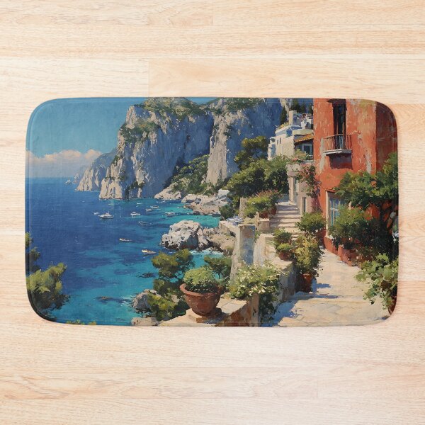 Item preview, Capri Seaside Pathway and Blue Mediterranean View designed and sold by daila70.