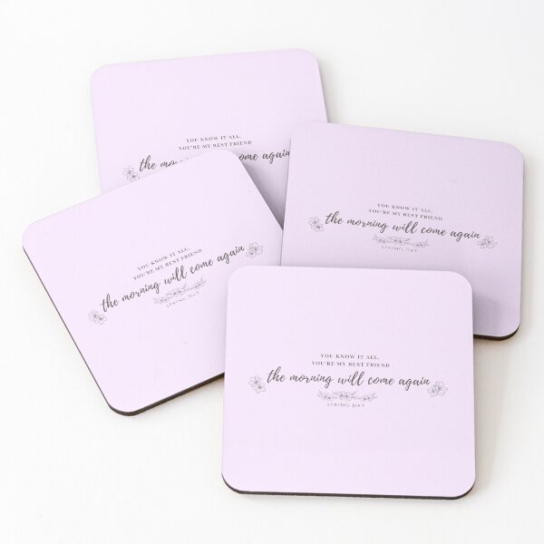 Item preview, BTS Spring Day comforting lyrics you know it all youre my bestfriend the morning will come again Minimalist Love Yourself Healing Bangtan Army Cute Lyrics Quote Trending Gift Aesthetic designed and sold by Winterlock.