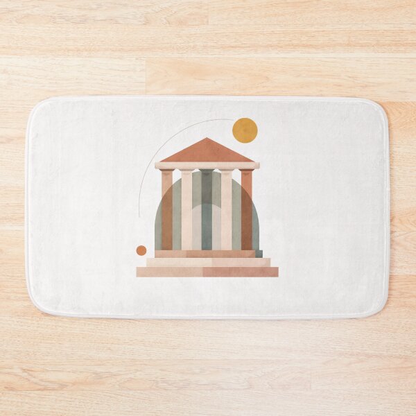 Item preview, Minimalist Classical Temple – Modern Greek Architecture Art designed and sold by DrizzyV.