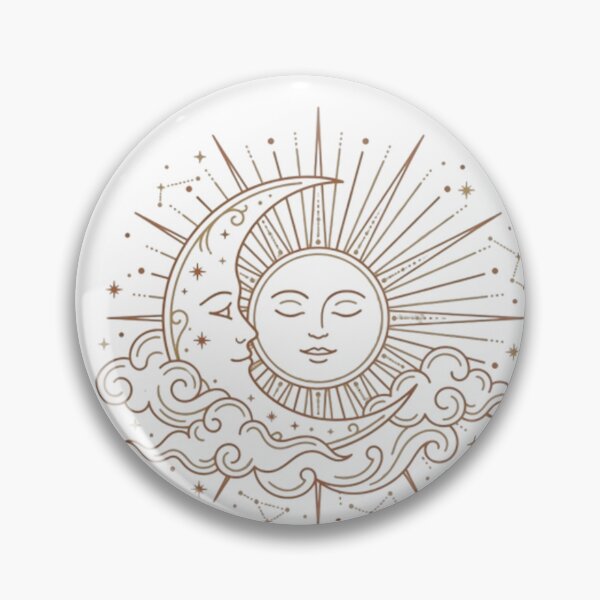 Item preview, Bohemian Sun and Moon - Mystical Tarot Aesthetic and Spiritual Art designed and sold by AlanyaArtX.