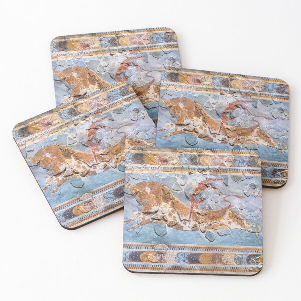 Item preview, Minoan fresco from Knossos. Bull-leaping designed and sold by likiska.