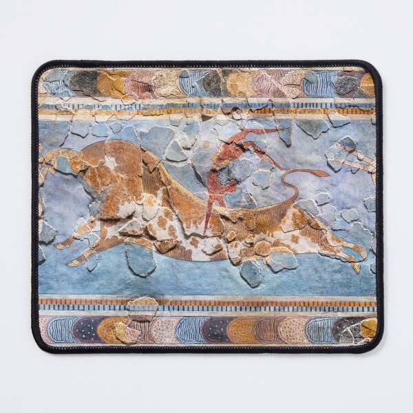 Item preview, Minoan fresco from Knossos. Bull-leaping designed and sold by likiska.