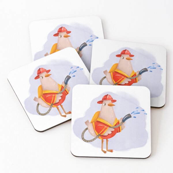 Item preview, firefighter goose designed and sold by the-myro.