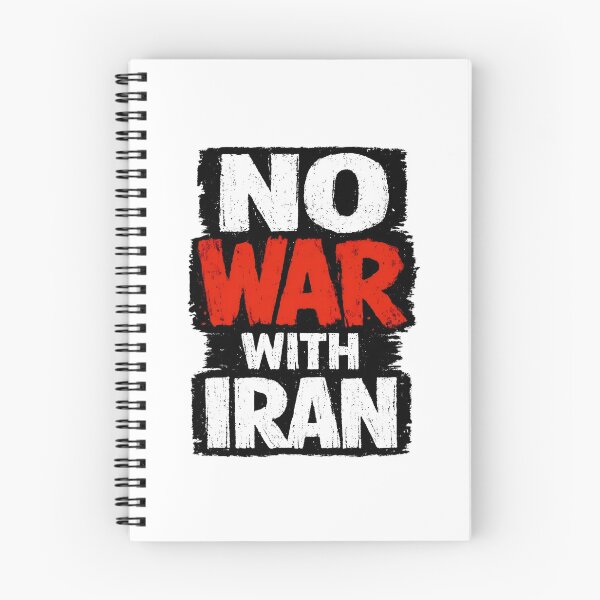 Item preview, NO WAR with Iran designed and sold by RelaxingRealms.
