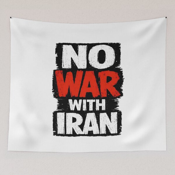 Item preview, NO WAR with Iran designed and sold by RelaxingRealms.