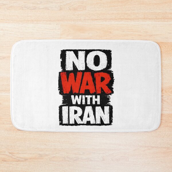 Item preview, NO WAR with Iran designed and sold by RelaxingRealms.