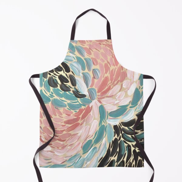 Item preview, Coral & Teal Motion • Abstract Brushstroke Painting designed and sold by PeridotGypsy.