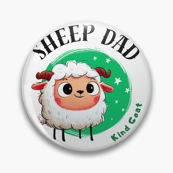 Item preview, Sheep Dad Chinese Zodiac – Kind Sheep Dad Illustration designed and sold by OriginalMindArt.