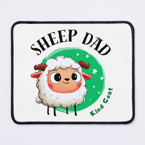 Item preview, Sheep Dad Chinese Zodiac – Kind Sheep Dad Illustration designed and sold by OriginalMindArt.