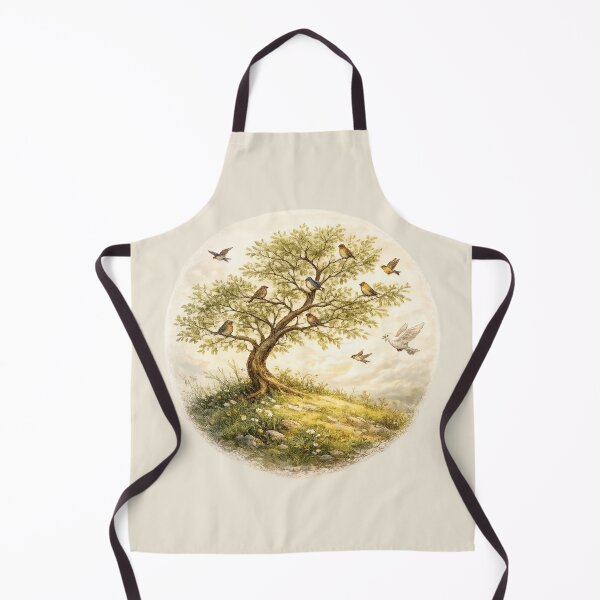 Item preview, Birdsong Tree Wildlife Gathering Illustration designed and sold by ChirpInc.