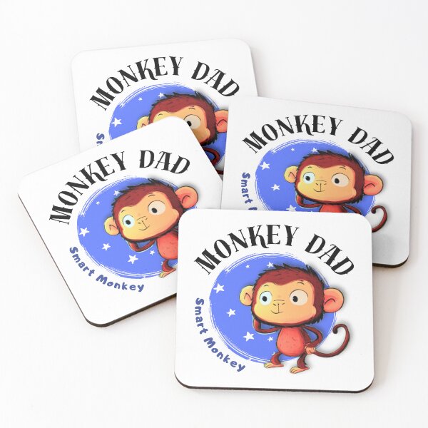 Item preview, Monkey Dad Chinese Zodiac – Smart Monkey Dad Illustration designed and sold by OriginalMindArt.