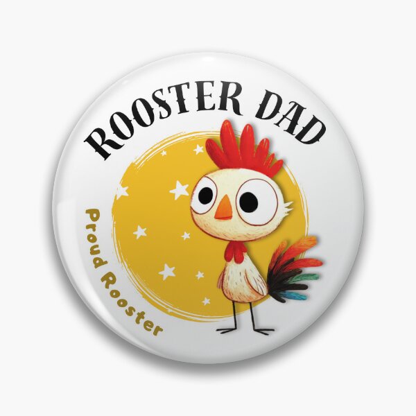 Item preview, Rooster Dad Chinese Zodiac –Proud Rooster Dad Illustration designed and sold by OriginalMindArt.