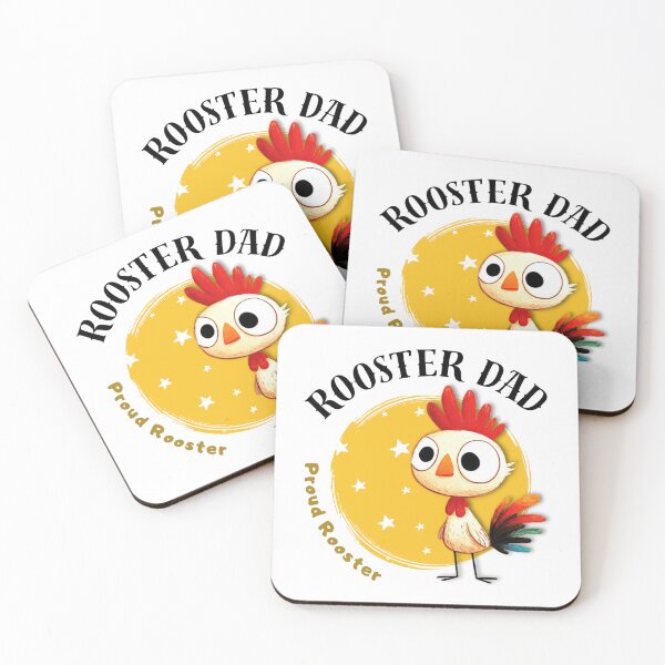 Item preview, Rooster Dad Chinese Zodiac –Proud Rooster Dad Illustration designed and sold by OriginalMindArt.