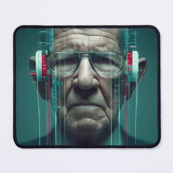 Item preview, The Corporate Overseer – Dystopian Authority Portrait designed and sold by PlanetBPop.