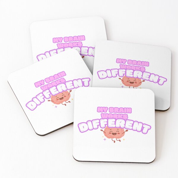 Item preview, My Brain Works Different – Neurodiversity Funny Quote Design designed and sold by ColorNest Designs.