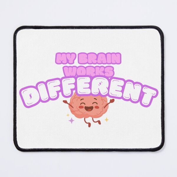Item preview, My Brain Works Different – Neurodiversity Funny Quote Design designed and sold by ColorNest Designs.