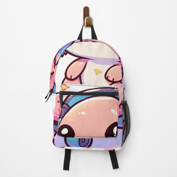 Item preview, Cute Kawaii Axolotl Frog Skateboarding with Big Headphones – Adorable Pastel Cartoon Sticker designed and sold by Mitaudesign.