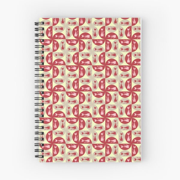 Item preview, MIDCENTURY CATS PATTERN POP ART designed and sold by Sycorax Studio.
