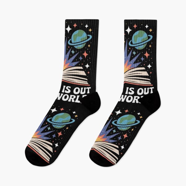 Item preview, Reading Is Out Of This World Space Book Reading Design designed and sold by PROPera-design.