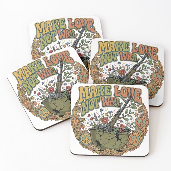 Item preview, Make Love Not War Retro Peace Design designed and sold by ARTReMi.