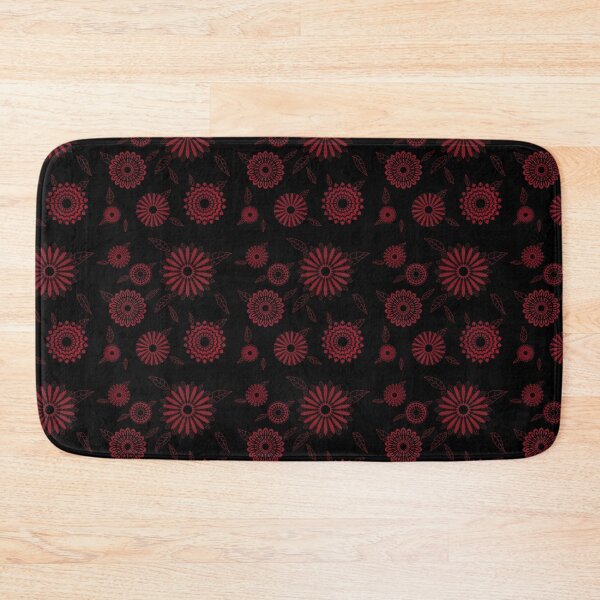 Item preview, Rough Red Floral on Black  designed and sold by JaygiesDesign.
