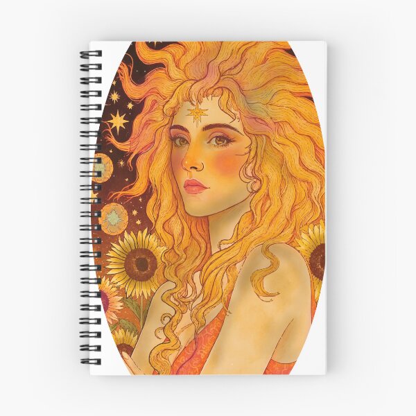 Item preview, Leo Goddess — Dark Zodiac Art Nouveau | Fire Gold Celestial Portrait designed and sold by  Ojo de Lilith.