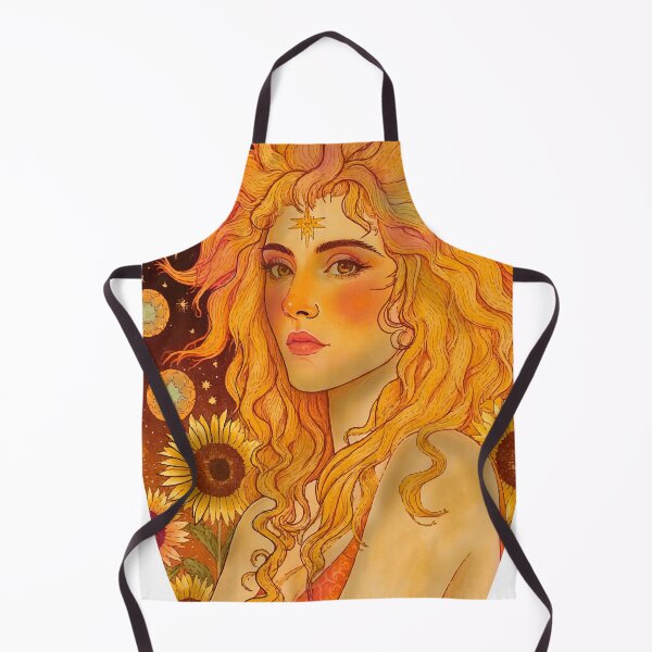 Item preview, Leo Goddess — Dark Zodiac Art Nouveau | Fire Gold Celestial Portrait designed and sold by  Ojo de Lilith.