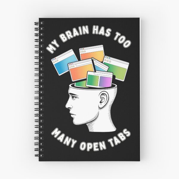 Item preview, My Brain Has Too Many Open Tabs designed and sold by mirciashop.