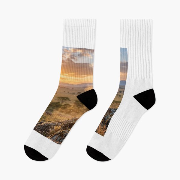 Item preview, Majestic Lion at Sunrise – King of the African Savanna Wildlife Photography designed and sold by Morden-Design.