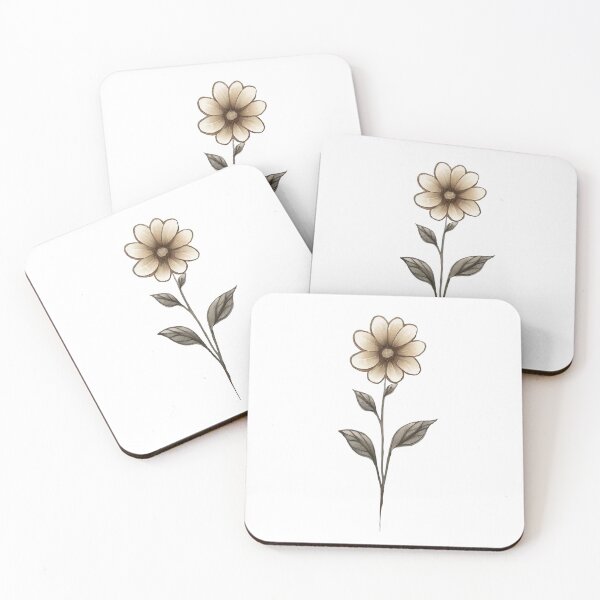 Item preview, Flower Sketch designed and sold by Moxie Ink Lady.
